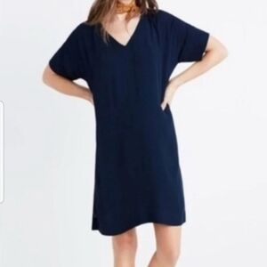 Madewell Novel Shift Dress V-Neck XS NWT